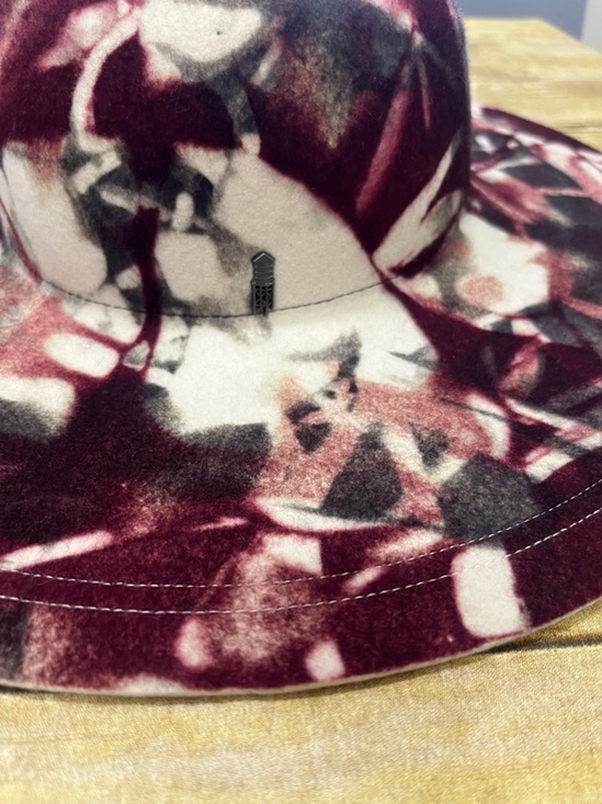 NWT Brooklyn Hat Co Wide Brim Floral Print Felt Hat 100% Wool main image 3